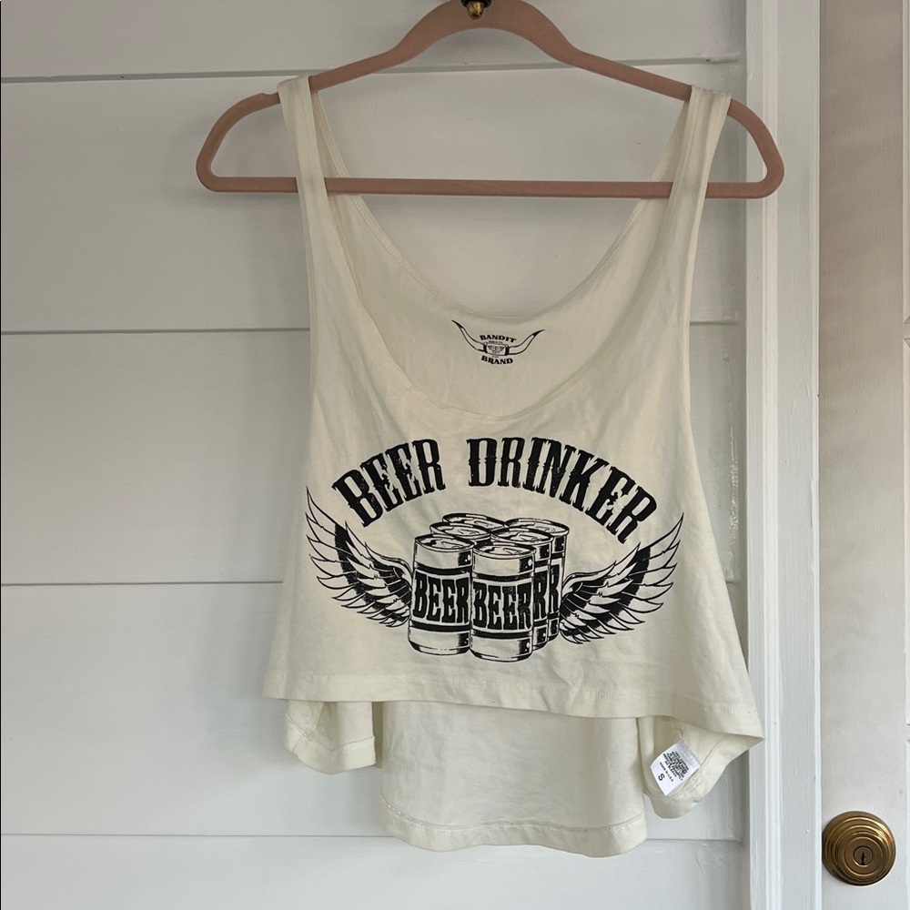 Beer Drinker Cream Tank Top